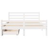 vidaXL Letto senza Materasso Bianco 140x200 cm Legno Massello di Pino