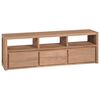 vidaXL Mobile Porta TV in Teak con Finitura Naturale 120x30x40cm