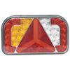 vidaXL Luci Rimorchio 2 pz Rosso 24x5x14,5 cm 12V Lampadina LED