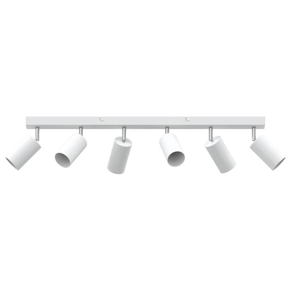 vidaXL Faretto da soffitto Bianco 73 x 6 x 16 cm Metallo