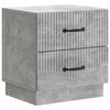 vidaXL Armadio da Notte Grigio Cemento 43 x 34,5 x 44,5 cm