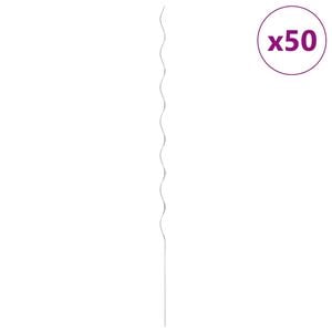 vidaXL 50 pz Supporti a Spirale per Piante 170 cm in Acciaio Zincato