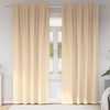 vidaXL Tende Blackout con Anelli 2 pcs Crema 245 x 140 cm Poliestere