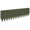 vidaXL Bordura per Prato 20 pz 103 x 30 cm Acciaio Verde Oliva