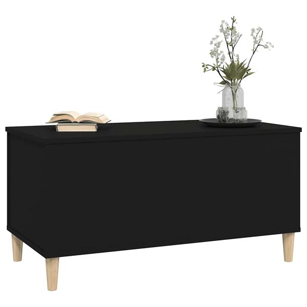 vidaXL Tavolino da Salotto Nero 90x44,5x45 cm in Legno Multistrato