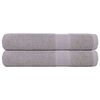 vidaXL Asciugamani FROGN 2 pz Grigio 100x200 cm 360 g/m&sup2;