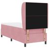 vidaXL Letto a molle con materasso Rosa 200 x 80 cm Poliestere