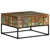 vidaXL Tavolino da Salotto 68x68x41 cm in Legno Massello di Recupero