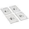 Coperchi per Teglie GN 1/4 4 pz in Acciaio Inox
