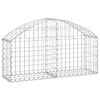 vidaXL Cesto Gabbione ad Arco 100x30x40/60 cm Ferro Zincato