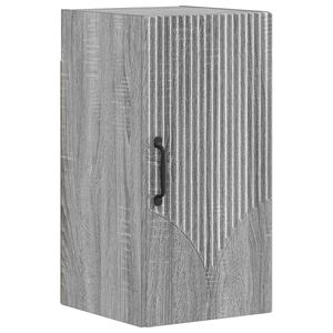vidaXL Armadio da bagno a muro HOORN Sonoma grigio 30 x 31 x 59 cm