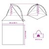 vidaXL Tenda da Spiaggia Verde Rilascio Rapido Impermeabile