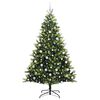 vidaXL Albero di Natale Artificiale a Cerniera con 300 LED 210 cm