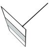 vidaXL Parete Doccia Walk in 100x195 cm Vetro Semi Smerigliato ESG