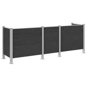 vidaXL Recinzione Contenitore per Rifiuti Grigio 315 x 85 x 115 cm