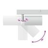 vidaXL Faretto da soffitto Bianco 73 x 6 x 16 cm Metallo