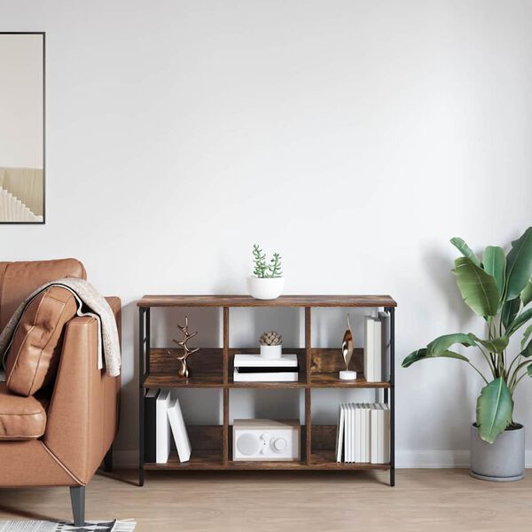 vidaXL Libreria Rovere fum&eacute; 102 x 32 x 72,5 cm Legno multistrato