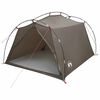 vidaXL Tenda a tunnel 2 persona Marrone e Grigio