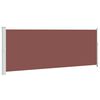 vidaXL Tenda Laterale Retrattile per Patio 180x500 cm Marrone