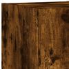 vidaXL Mobili TV a Muro con LED 4pz Rovere Fumo in Legno Multistrato