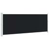 vidaXL Tenda Laterale Retrattile per Patio 180x500 cm Nera