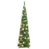 vidaXL Albero di Natale Artificiale Pop-up con 50 LED Verde 120 cm