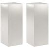 vidaXL Supporto per piante 2 pcs Argento 40 x 40 x 100 cm Acciaio