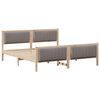 vidaXL Struttura del Letto con testiera Marrone e taupe 180 x 200 cm