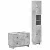 vidaXL Set di Armadi da Bagno da 2 Pezzi EDE Grigio Cemento