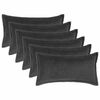 vidaXL Federa 6 pz HOUTEN Grigio Scuro 40 x 80 cm Boucl&eacute;