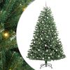 vidaXL Albero di Natale Artificiale con Rami Pieghevoli Verde 210 cm