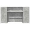 vidaXL Banco Reception Grigio Cemento 180x50x103,5cm Legno Multistrato