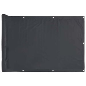 vidaXL Paravento da Balcone Antracite 300x75 cm in PVC