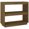 vidaXL Libreria Marrone ambra 80x35x71 cm in Legno Massello di Pino