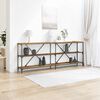 vidaXL Tavolo consolle con lo scaffale Legno vecchio 200 x 30 x 75 cm