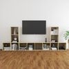 vidaXL Set Mobile TV 5 pz Rovere Sonoma in Legno Multistrato