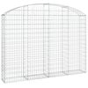 vidaXL Cesto Gabbione ad Arco 200x30x140/160 cm Ferro Zincato
