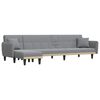 vidaXL Divano Letto a L Grigio Chiaro 275x140x70 cm in Tessuto