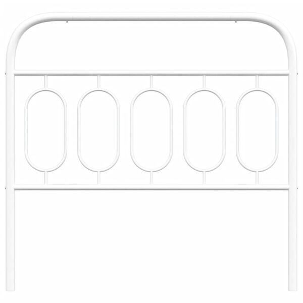 vidaXL Testiera in Metallo Bianco 100 cm