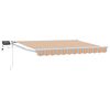 vidaXL Tenda retrattile manuale con LED 3,5 x 2,5 m