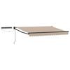 vidaXL Tettuccio Elettrico Retrattile Beige e Antracite 3,5 x 2 m