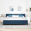 vidaXL Letto a molle con materasso Blu 200 x 200 cm Poliestere