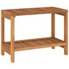 vidaXL Tavolino da Bagno 60x30x45 cm in Legno Massello di Teak
