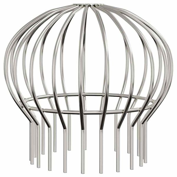 vidaXL Protezione Foglie per Grondaia 8 pcs Argento 160 mm