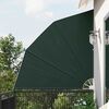 vidaXL Schermo di Privacy per Balcone Verde scuro 210 x 210 cm Tessuto