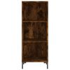 vidaXL Credenza Rovere Fumo 34,5x32,5x180 cm in Legno Multistrato