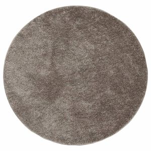 vidaXL Tappeto a Pelo Lucido Lungo ISTAN Effetto Grigio &Oslash; 120 cm