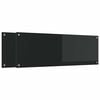 vidaXL Schienale da cucina 2 pcs Nero 120 x 40 cm vetro temperato