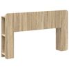 vidaXL Testata del letto con archiviazione Sonoma Legno ingegnerizzato