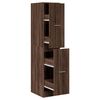 vidaXL Armadietto da Farmacia Rovere Marrone 30x41x144,5 cm Truciolato